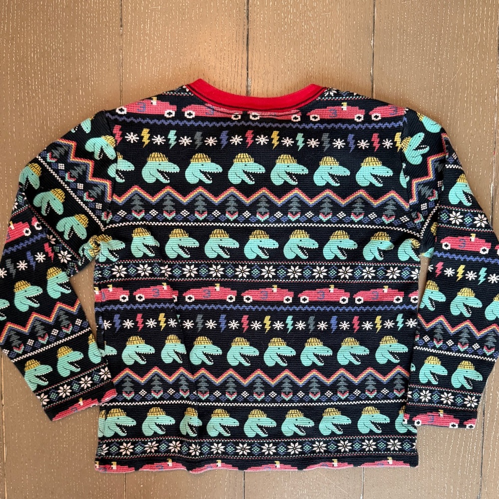 Hanna Andersson Boys’ Long-Sleeve Christmas Henley Pullover • Size 8 (M) - Picture 7 of 12